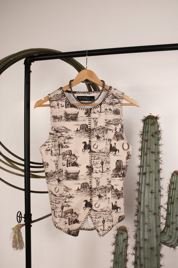 Western Contrast Vest
