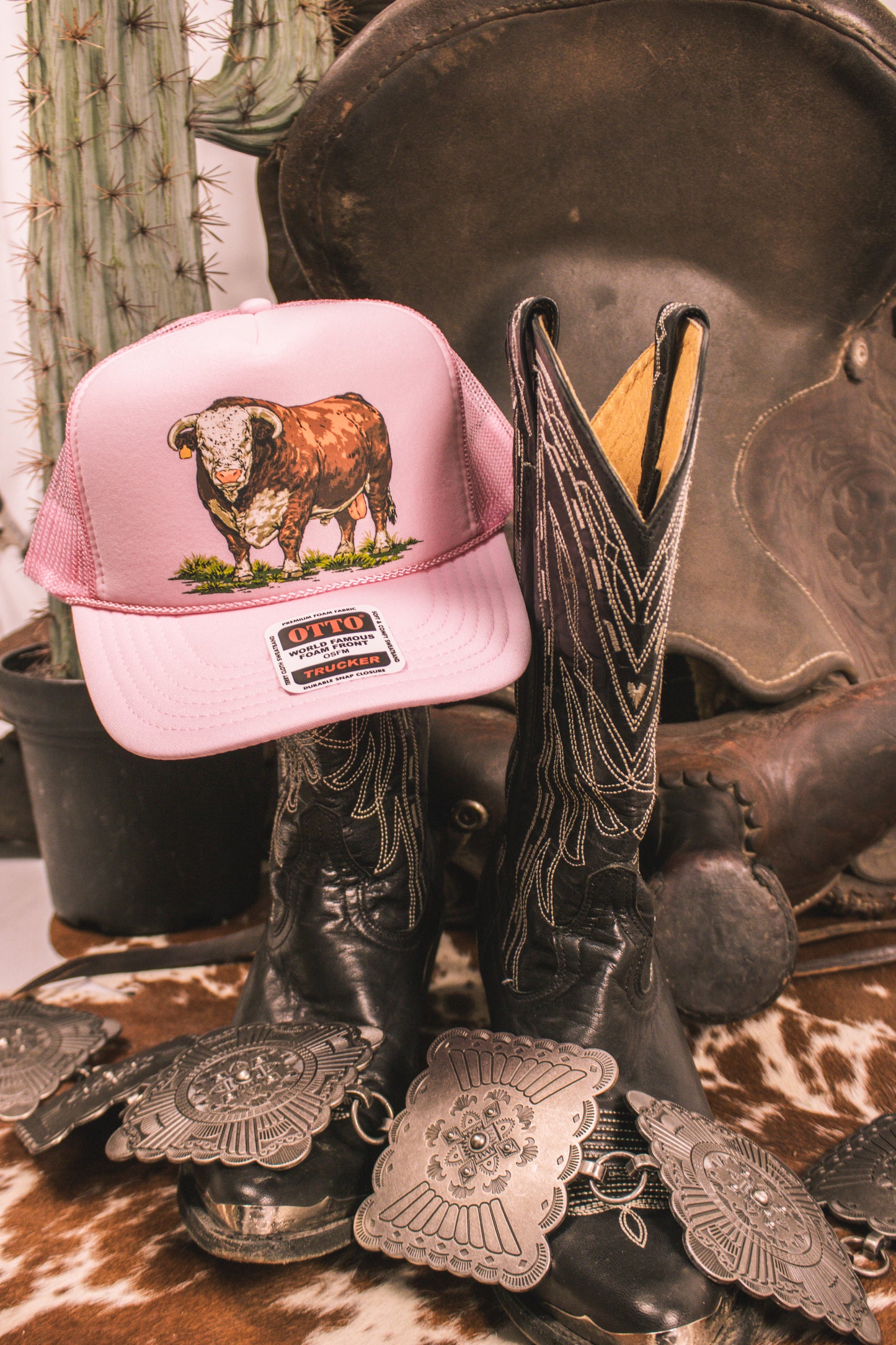 The Hereford Trucker Cap - Pink