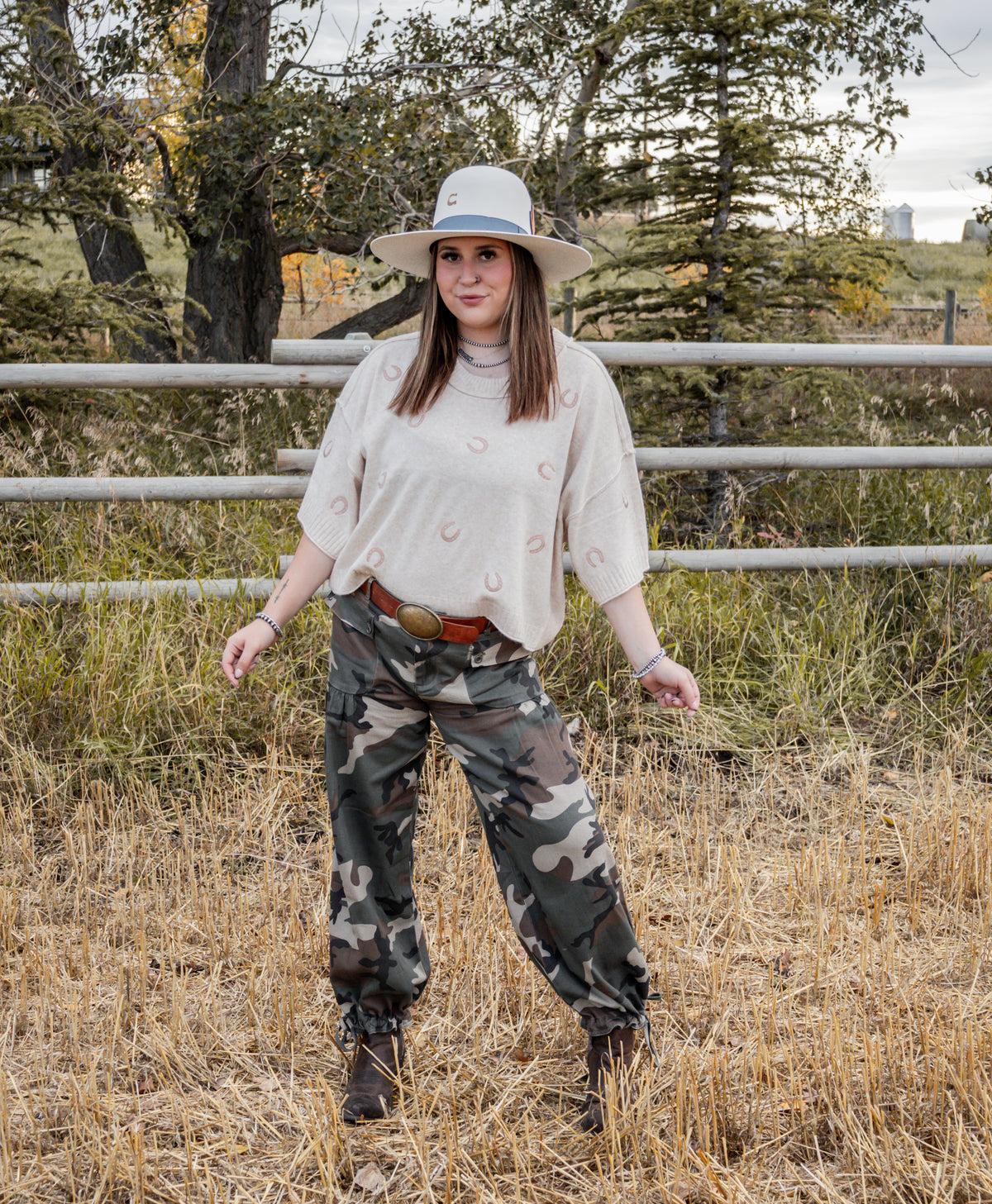 The Horse Shoe Honey Sweater