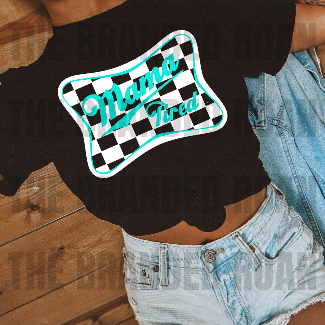 Checkered Mama Tried Tee