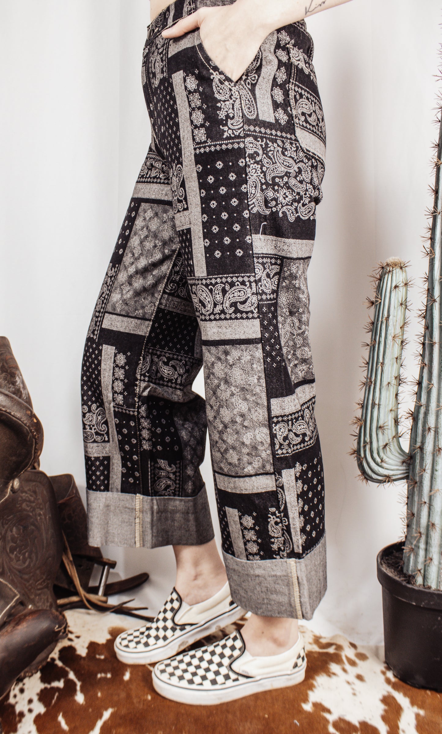 Paisley Cuff Jeans