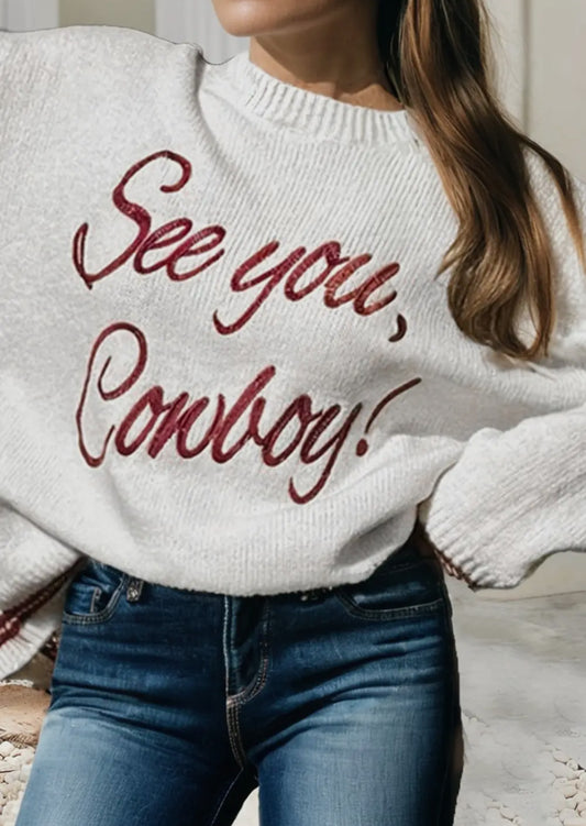 See You Cowboy Sweater