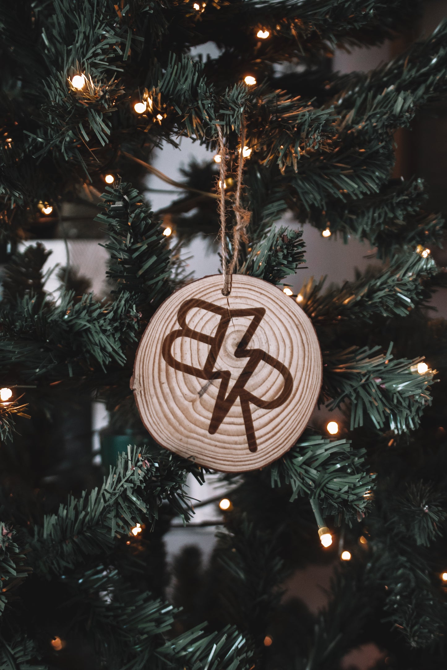 Custom Wood Branded Ornament