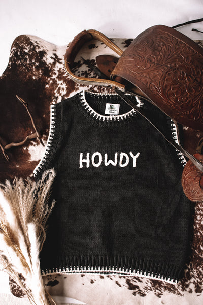 Whip Stitch Howdy Sweater Vest