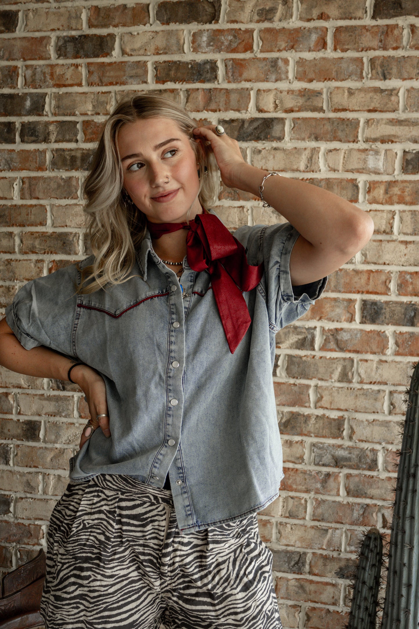 Durango Denim Top
