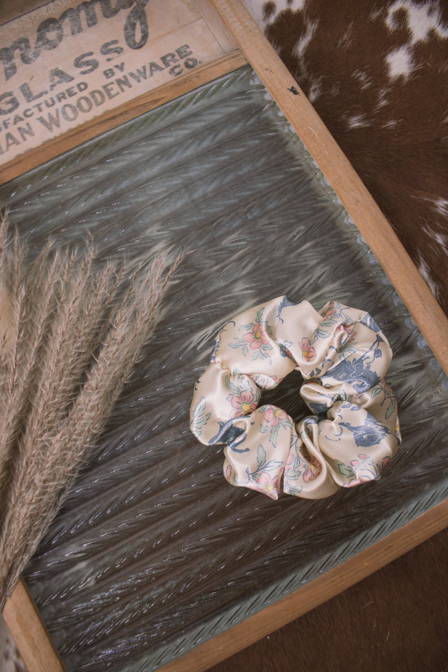 Floral Broncs Scrunchie