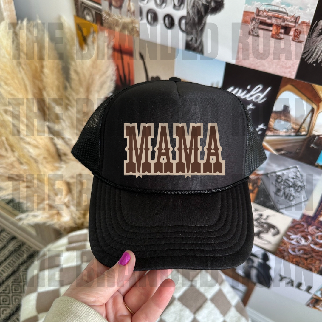 Black Mama Trucker Cap