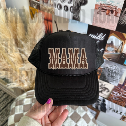 Black Mama Trucker Cap