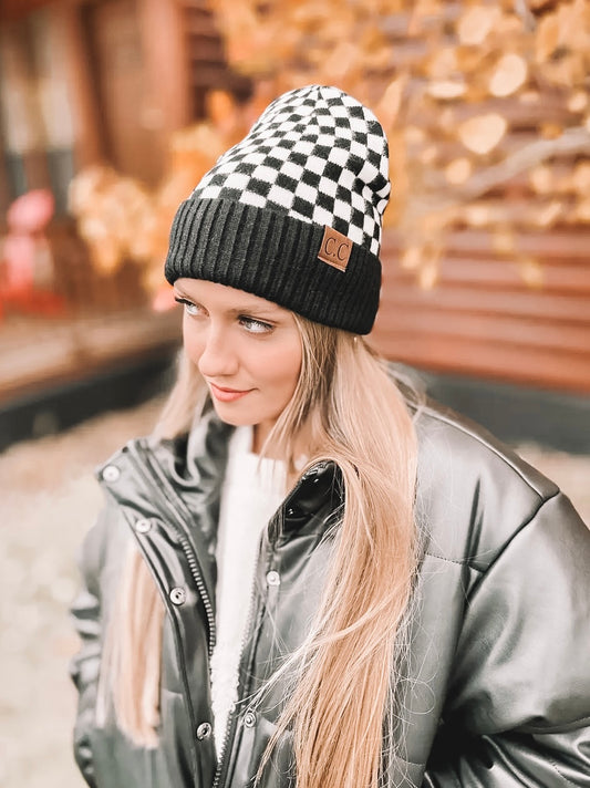 C.C Beanie - Checkered Beanie