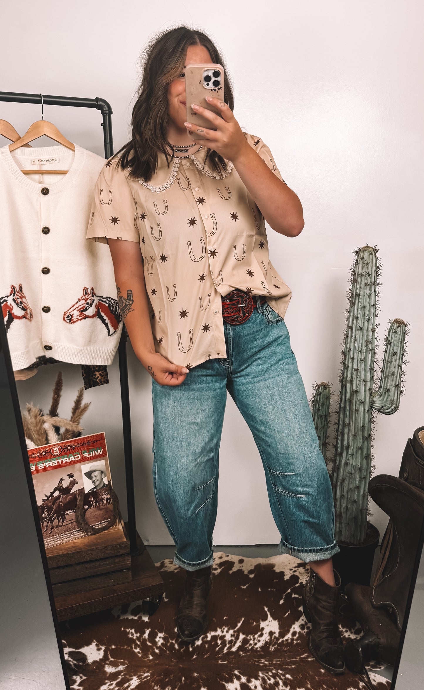 The Lucky Horseshoe Blouse