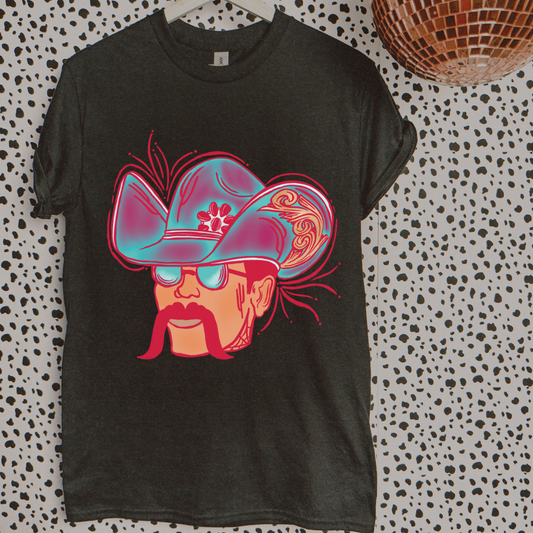 The Branded Roan - Neon Cowboy Tee