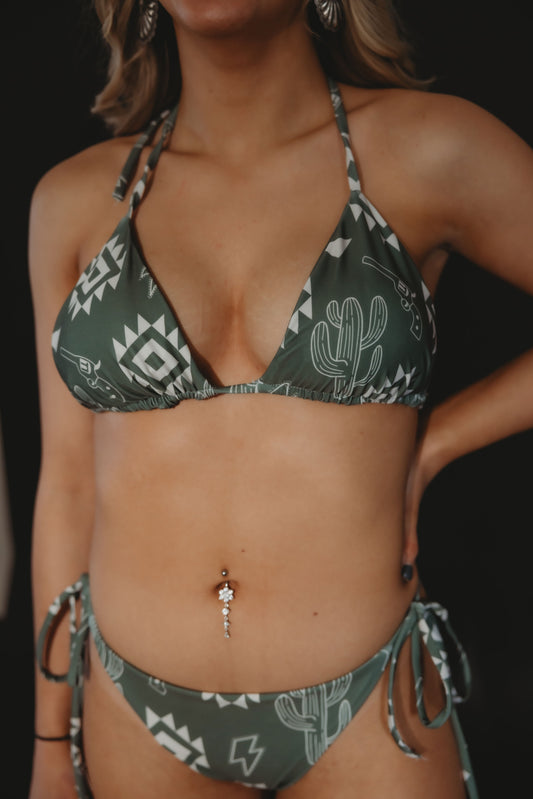 The Branded Roan - Cactus Rose Bikini