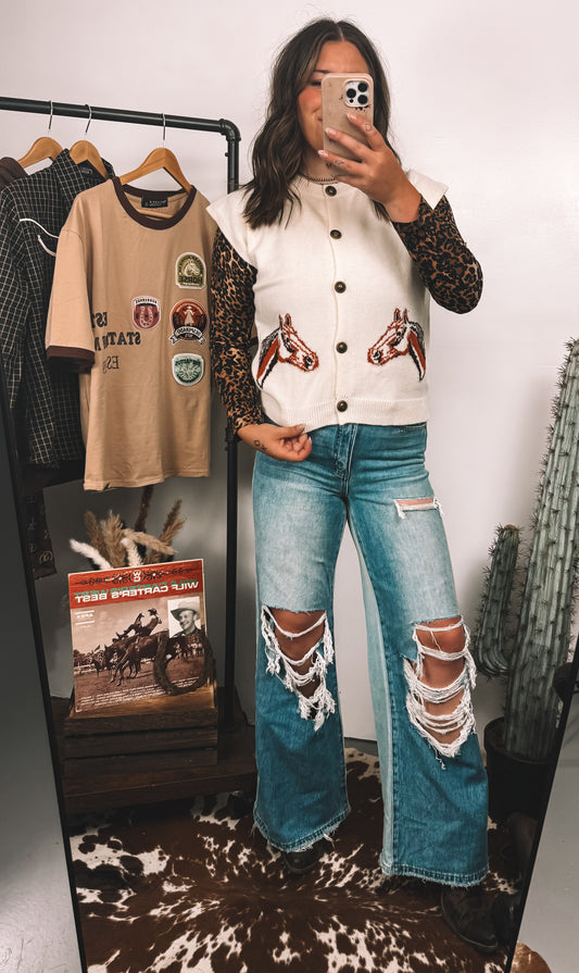 Prairie Pony Sweater Vest