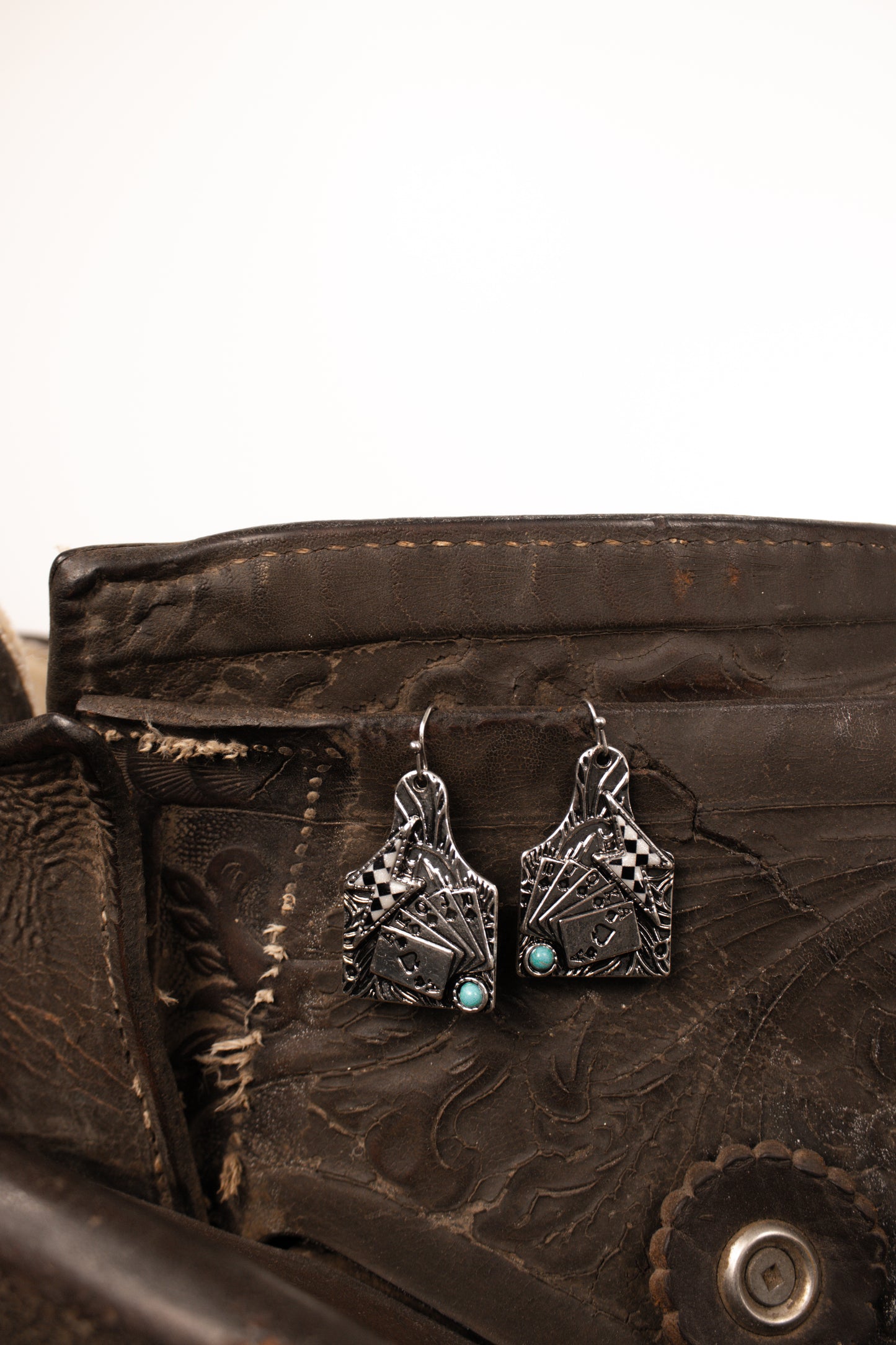 Bolt & Card Earrings