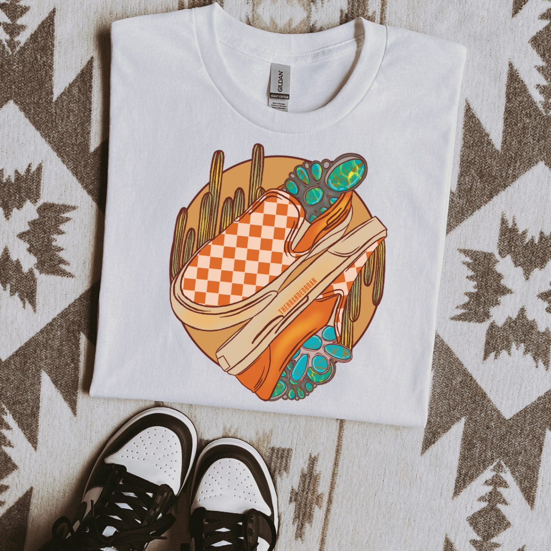 The Branded Roan - Checkered Shoes Tee