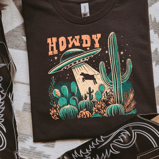 The Branded Roan - Howdy Space Tee