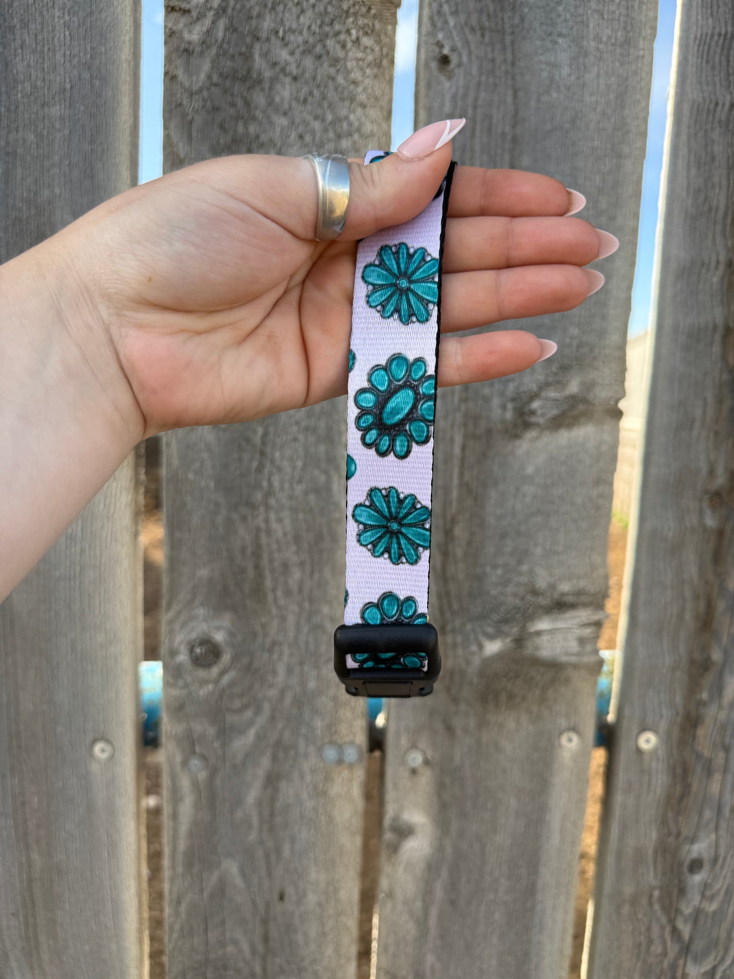 Turquoise Blossom Dog Collar