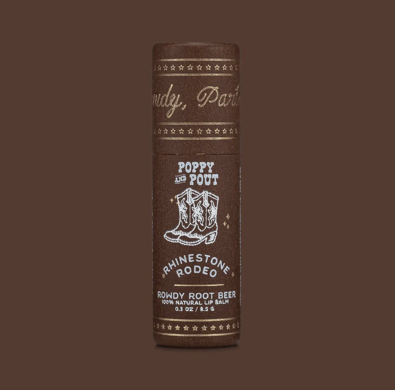 Poppy & Pout Rowdy Root Beer Lip Balm