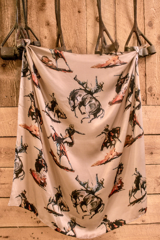 Bronc Silk Scarf