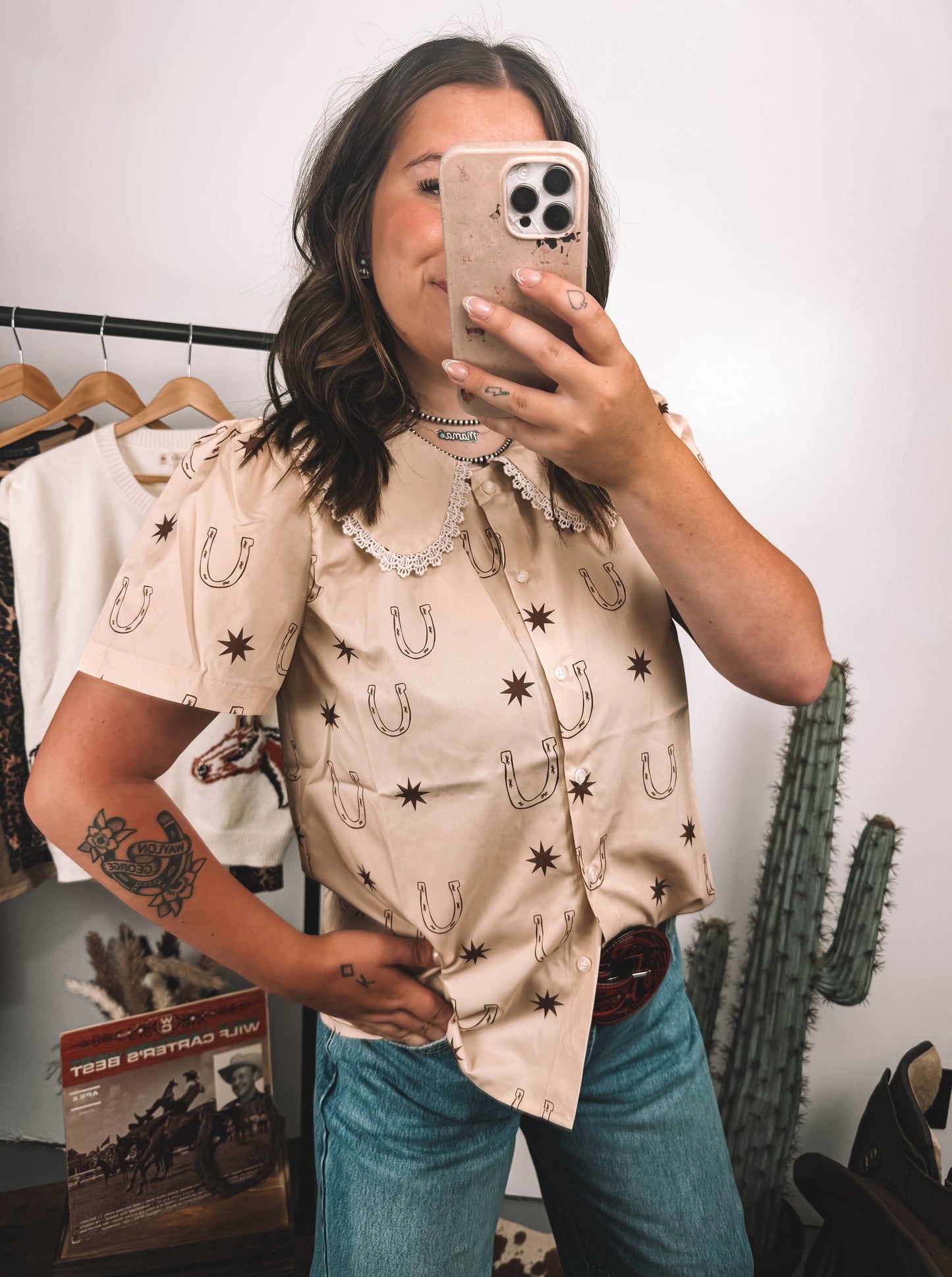The Lucky Horseshoe Blouse