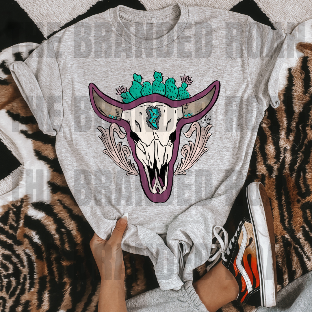 Purple Long Horn Tee