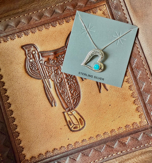 Authentic Turquoise Heart Necklace
