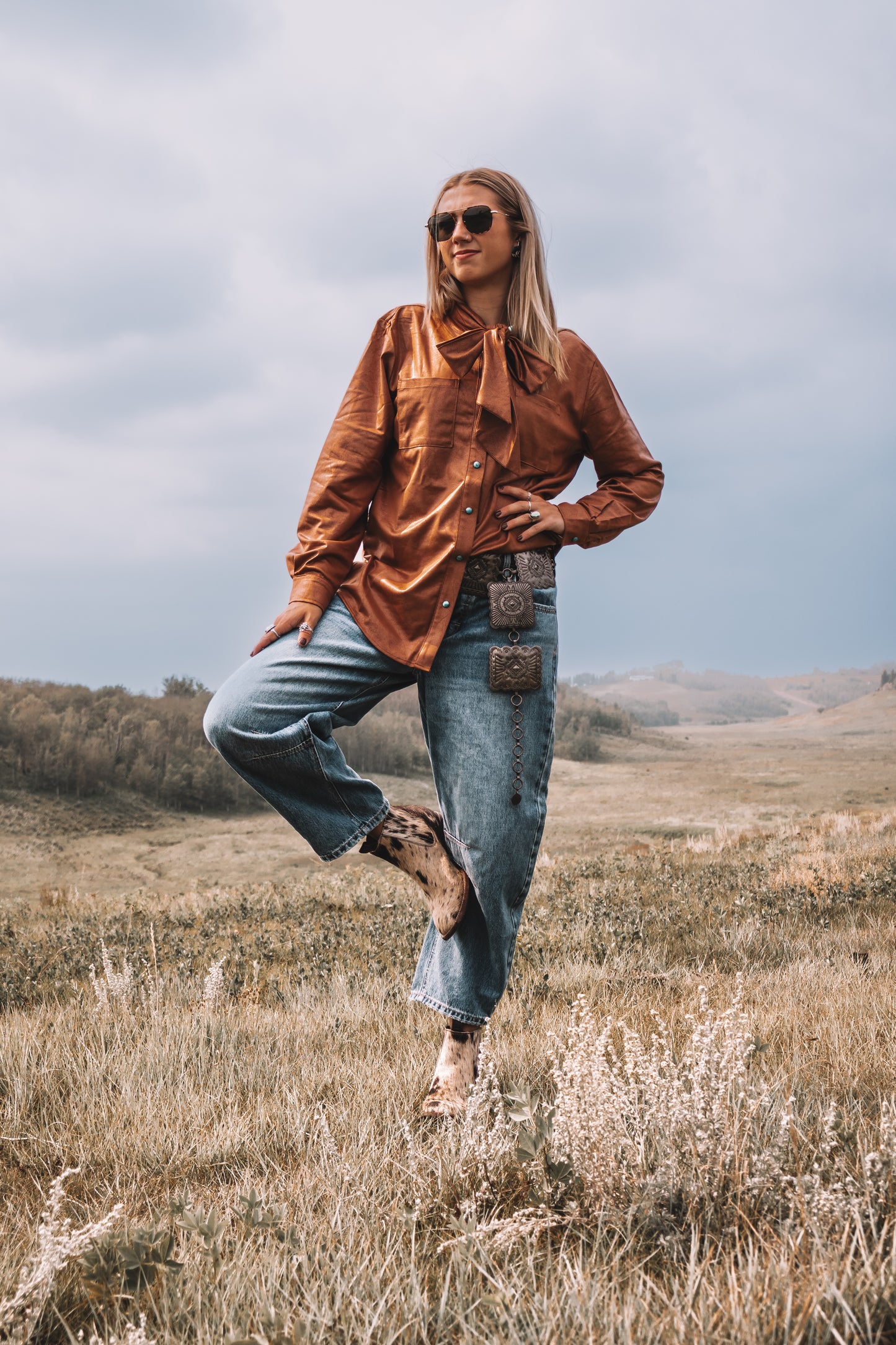 Leather Outlaw Top