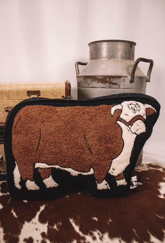 Cattle Talk Hereford Pillow