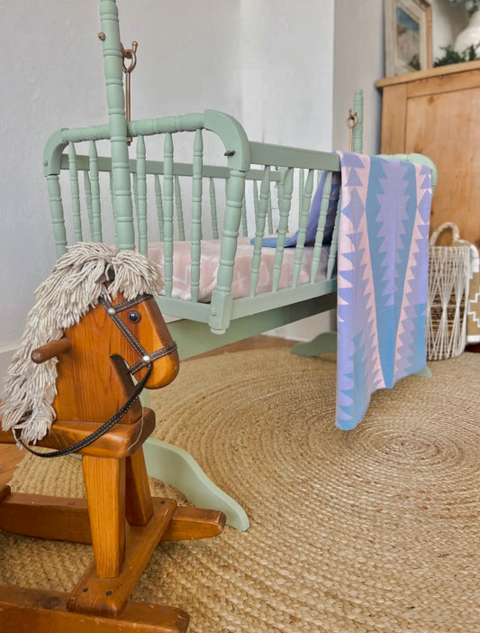 Western Grande - Terracotta & Pink Baby Blanket