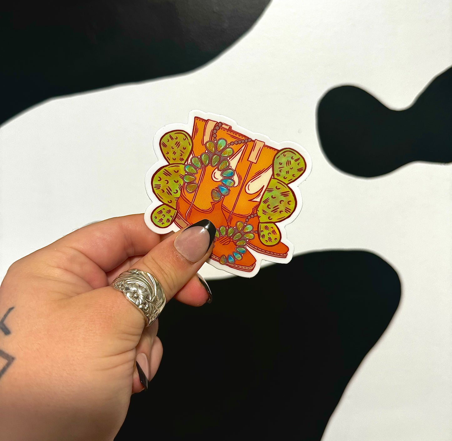The Branded Roan - Spade Boots Sticker