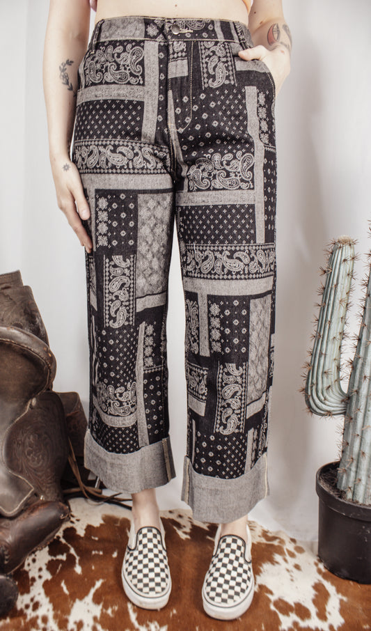 Paisley Cuff Jeans