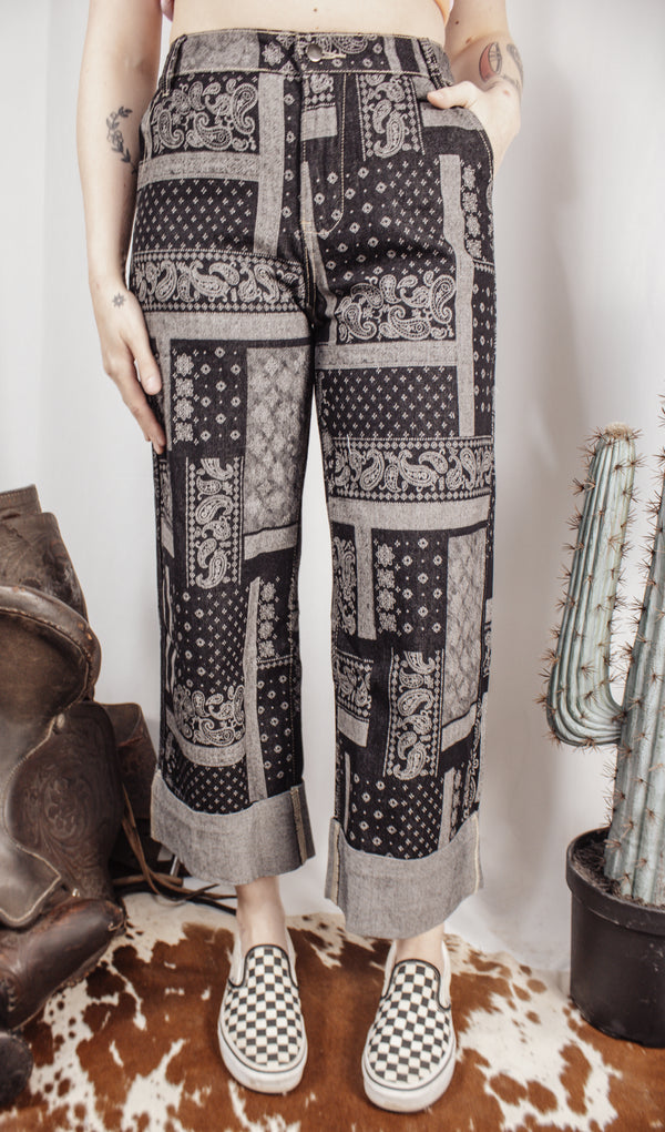 Paisley Cuff Jeans