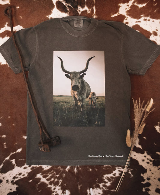 Lipstick the Longhorn T Shirt - The Branded Roan X Ciara Sandum Photography Collab