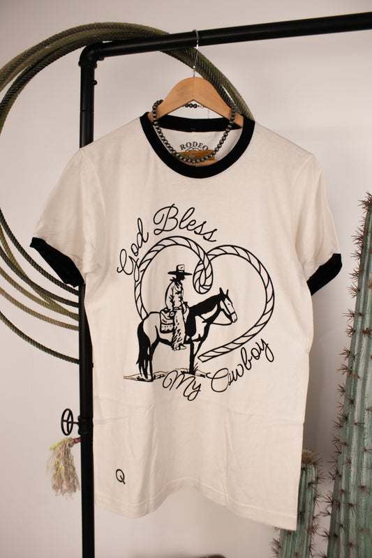 God Bless My Cowboy Tee