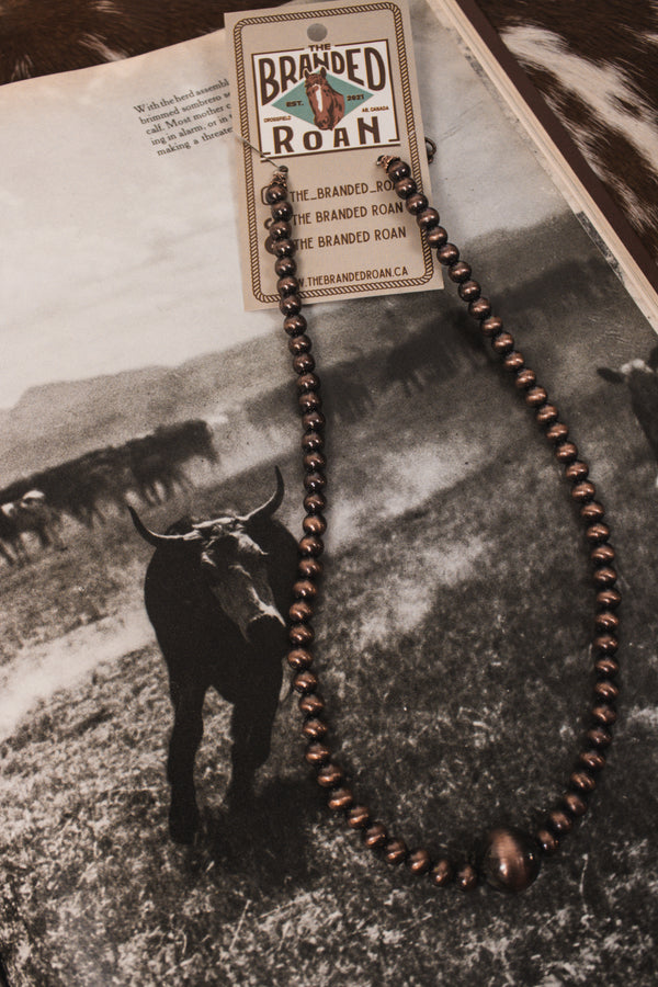 Copper Pearl Necklace