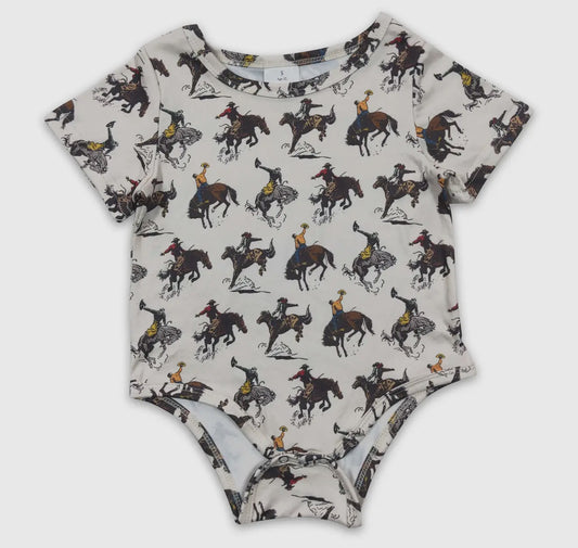 Short Sleeve Bronc Horse Onesie