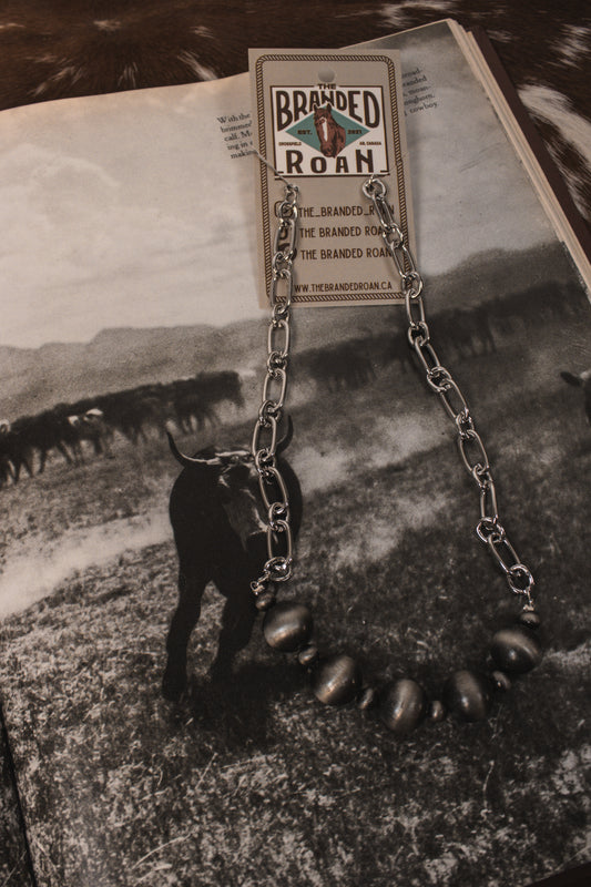 Pearl & Paperclip Chain Necklace