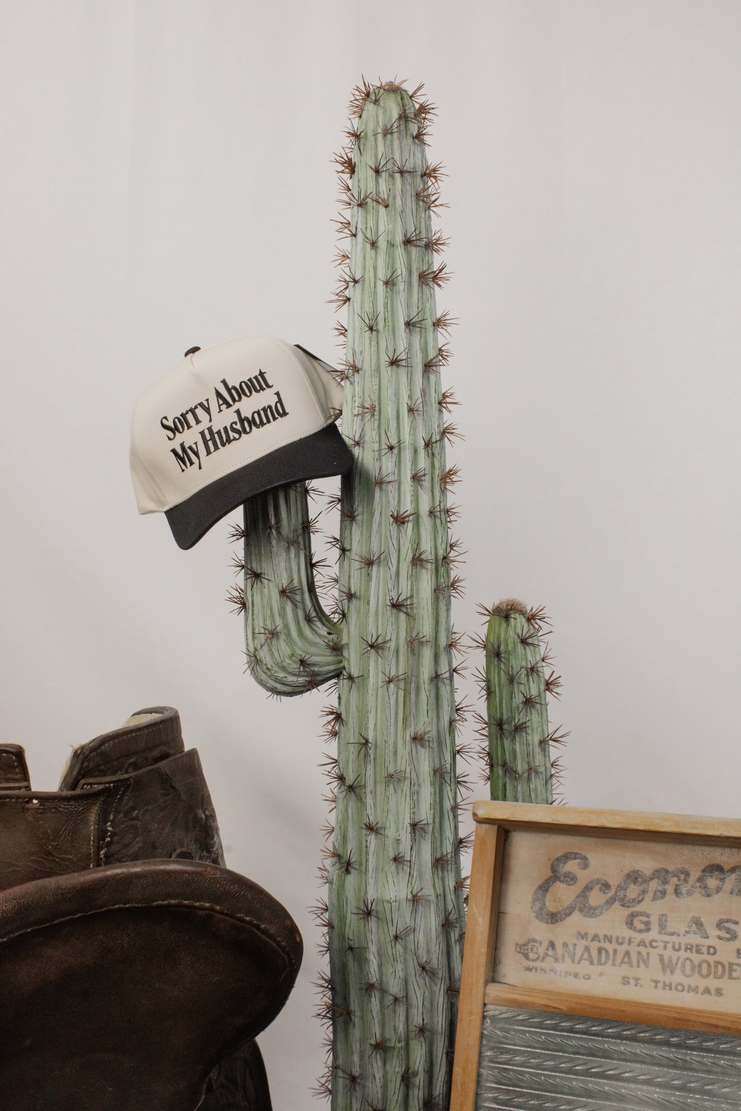 Black “Sorry About My Husband” Cap