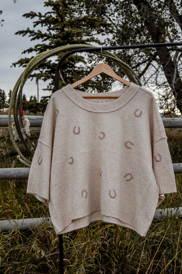 The Horse Shoe Honey Sweater