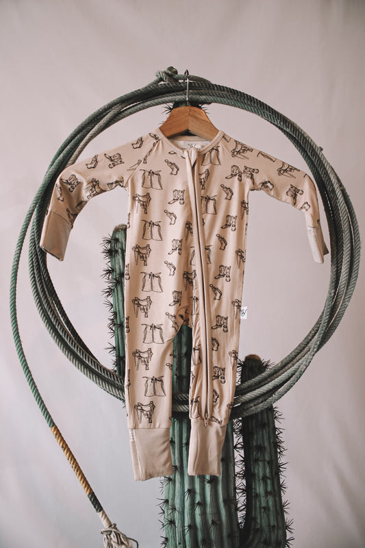 Cream Tack Room Sleepwear