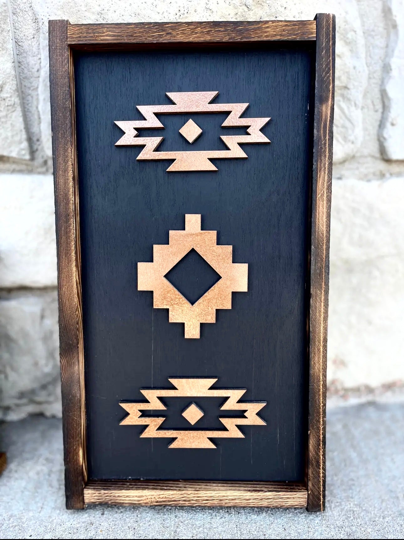 Twisted Iron - Black Aztec Sign