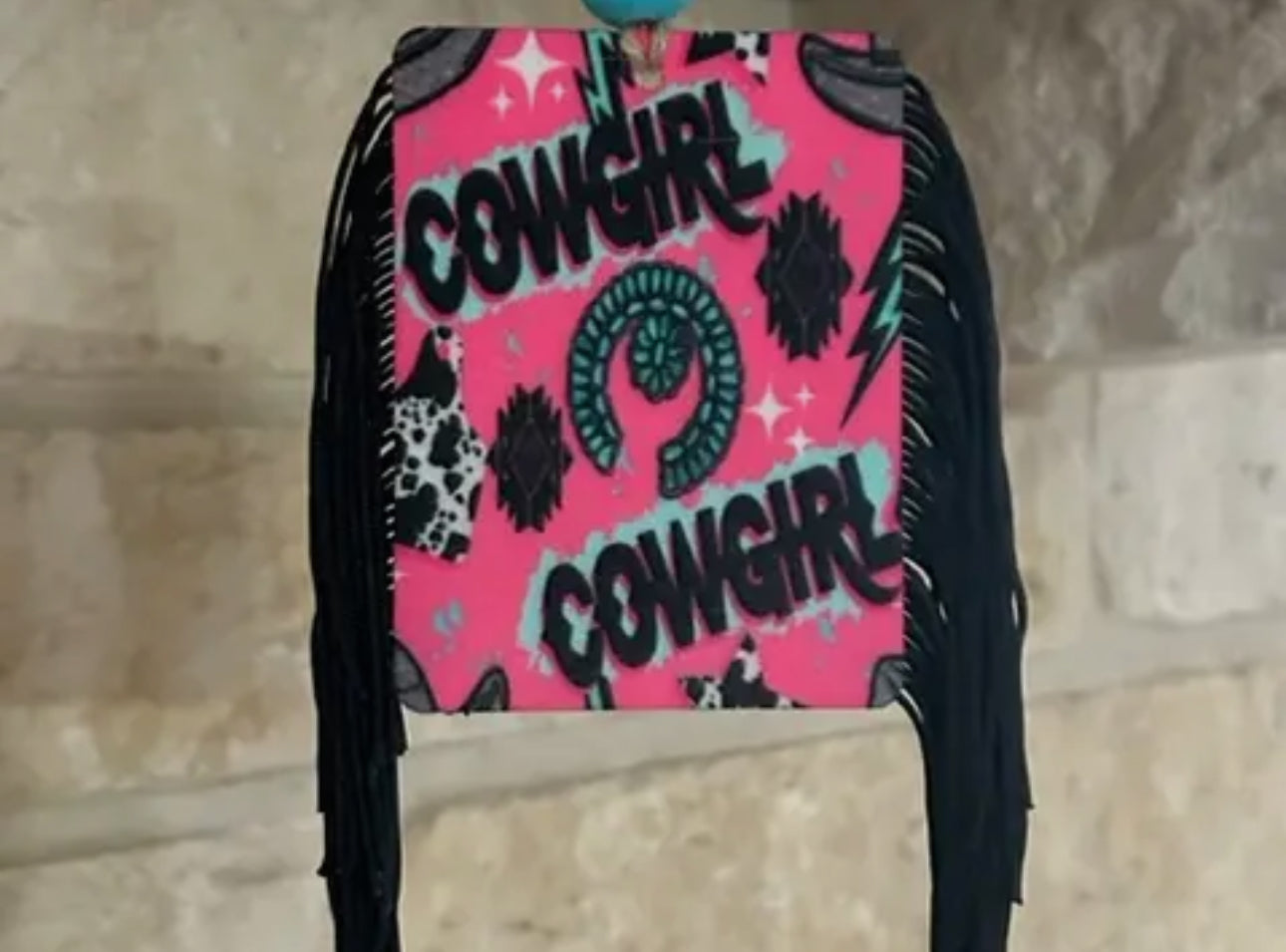 The Branded Roan - Pink Cowgirl Felt Freshie