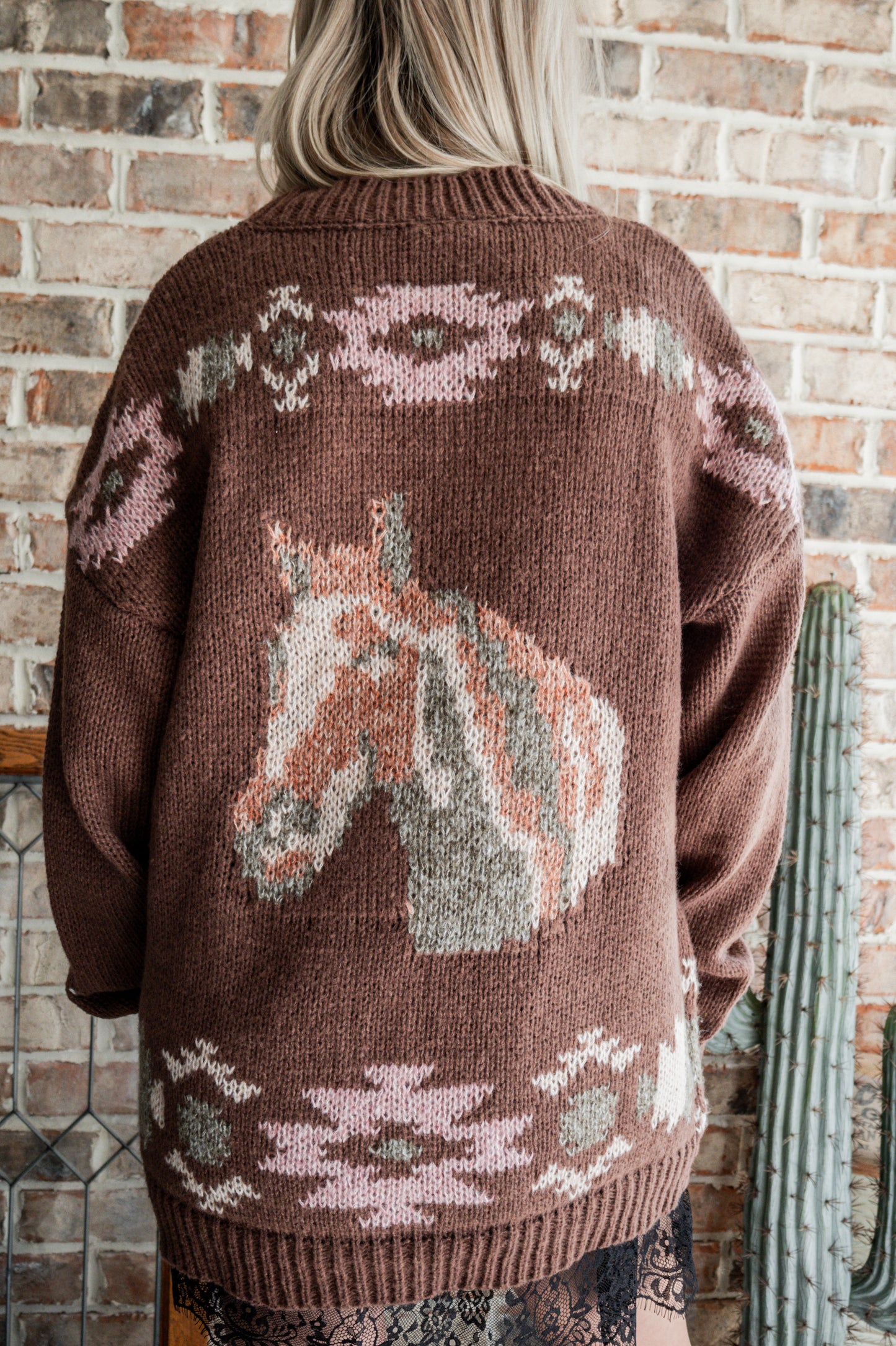 The Painted Pony Cardigan - Chocolate