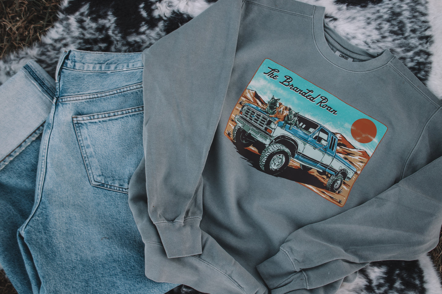 The Branded Roan - Farm Dogs Crewneck