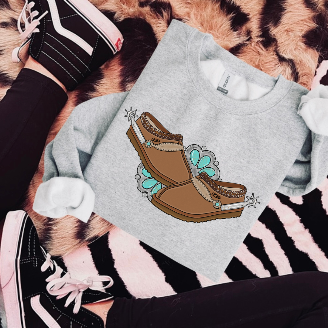 The Branded Roan - Uggs & Spurs Crewneck