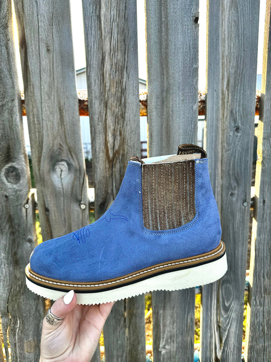 The Branded Roan - Lilac Cowpoke Boots