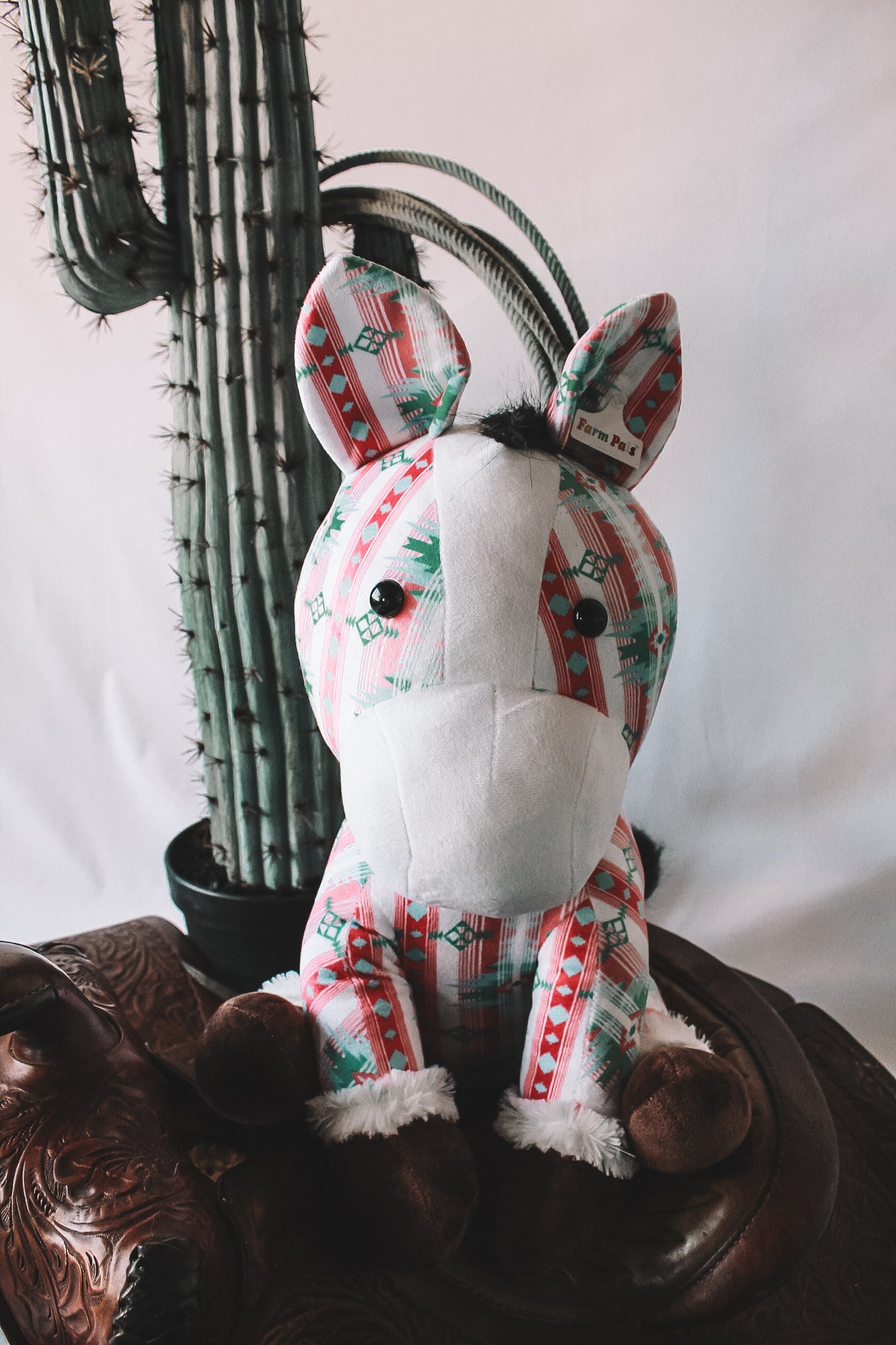 Pink & Turquoise Aztec Farm Pal