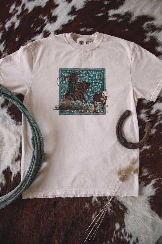 Blue Paisley Breakaway Tee