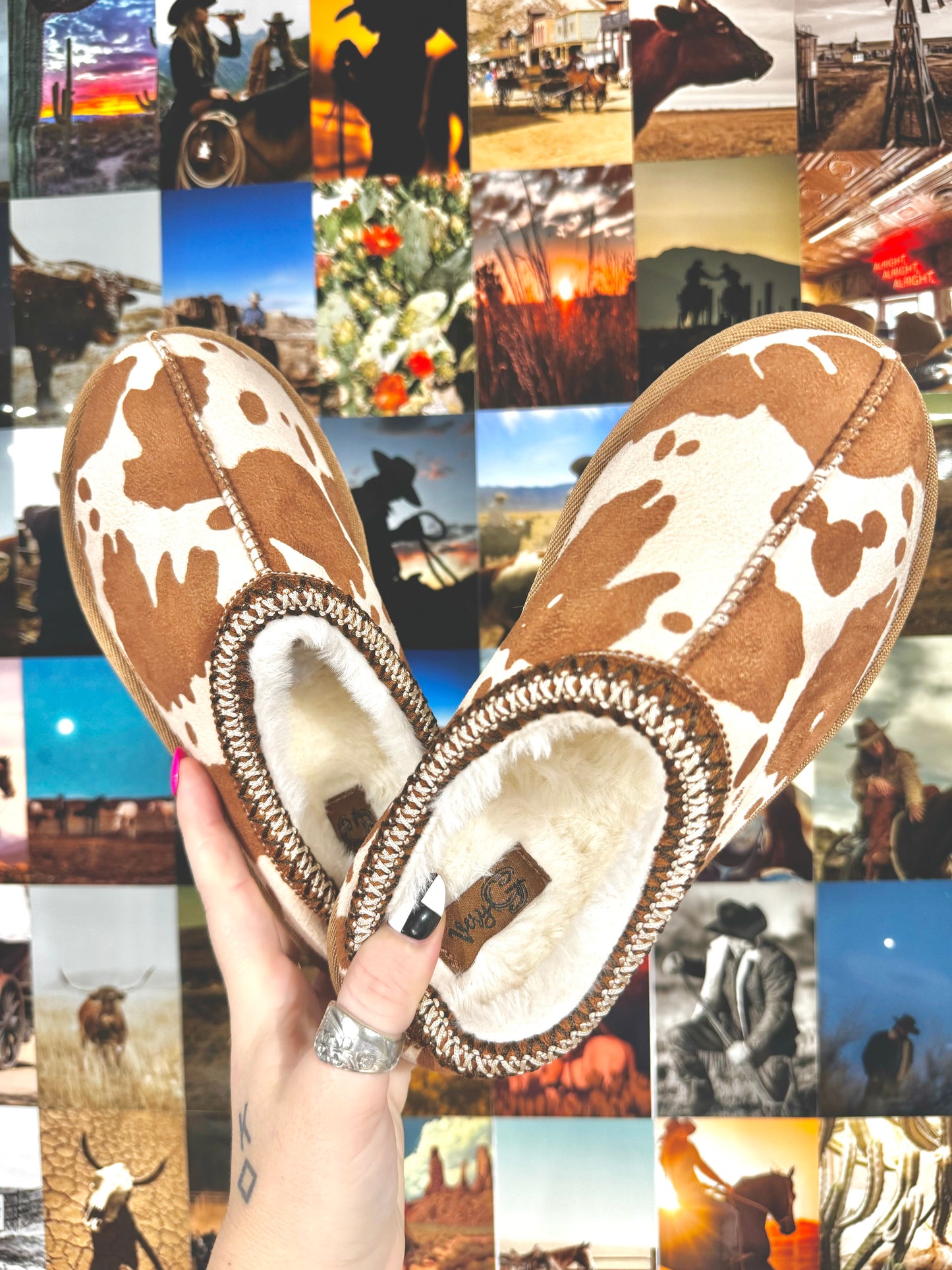 The Branded Roan - Tan & Cream Shoes/Slippers