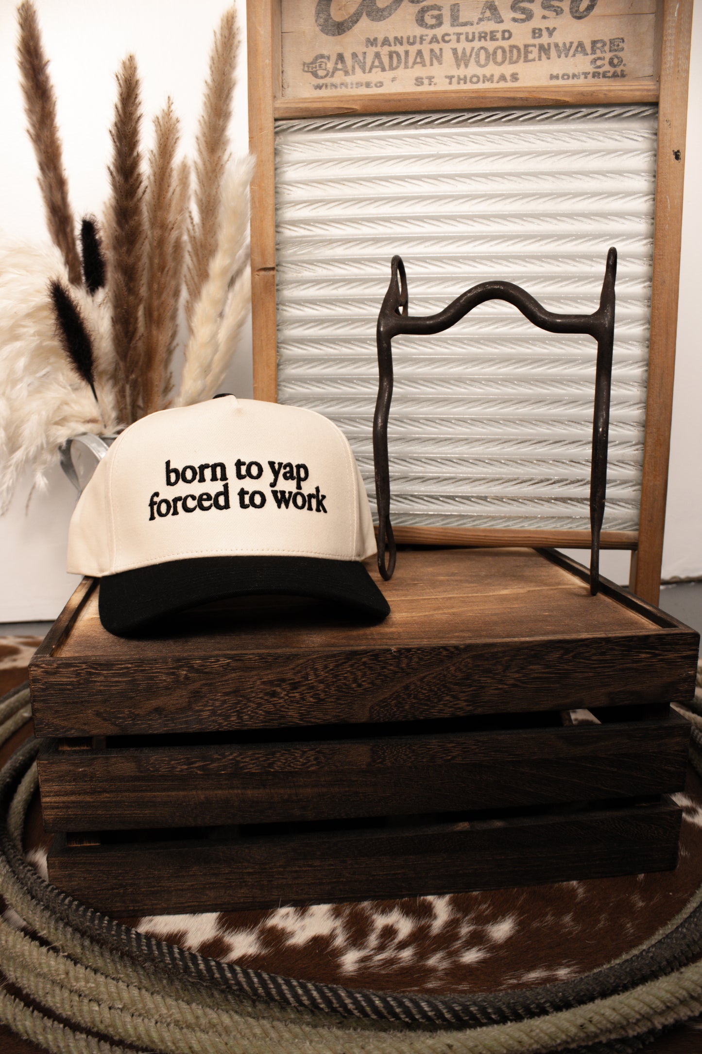 Born To Yap Forced To Work Cap